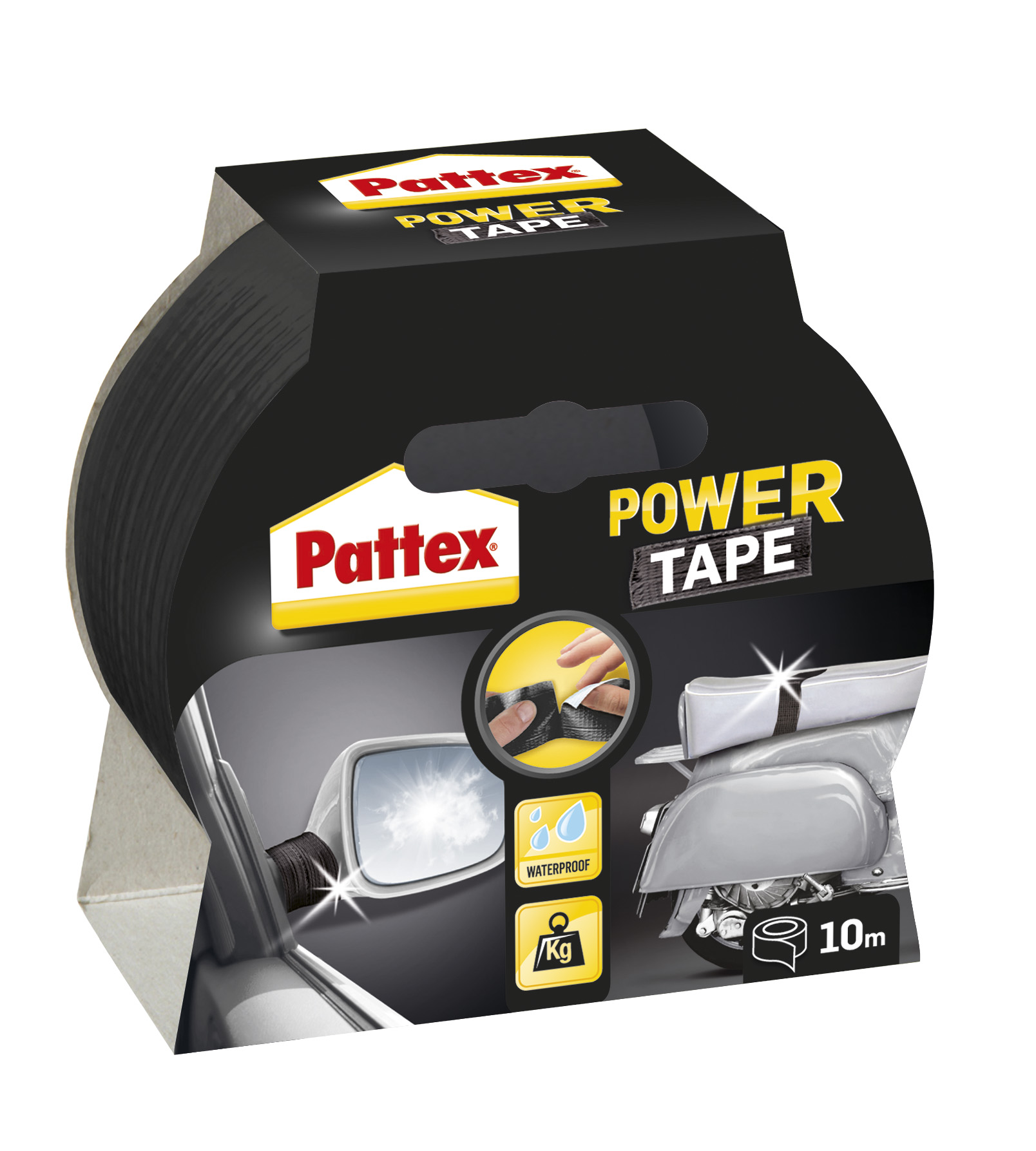1677378 PATTEX POWER TAPE 10M CRNA