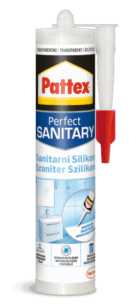 2921525 PATTEX SANITAR SILIKON PRO TRANSPARENT 280 ML