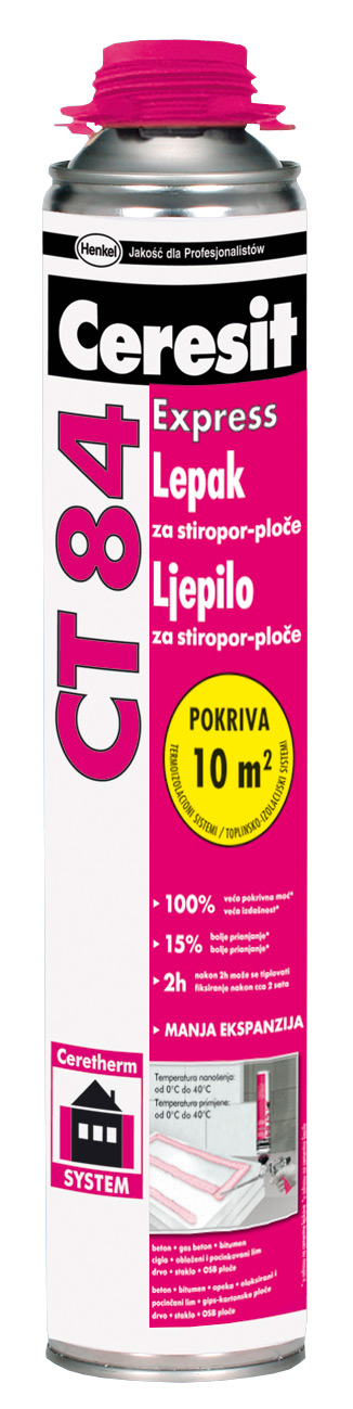 2599440 CERESIT CT 84 850 ML-niskoeksp. PU ljepilo za EPS ploče-pištolj.