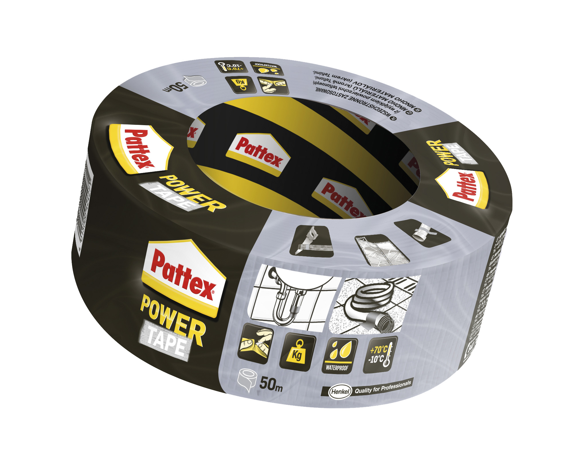 1677469 PATTEX POWER TAPE 50M SREBRNA